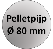 80 mm pelletpijp enkelwandig