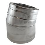 130/180 Dubbelwandig bocht 150 graden