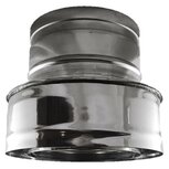 ID1_Rookkanaal Dubbelwandig Rits Fire bv &Oslash;150-200 Bovenaansluitstuk witte achtergrond.JPG