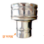 080/130 DW Onder-aansluitstuk - EW 80 man met seal