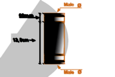 80mm pelletpijp EW rvs ZWART Verbindings-stuk 