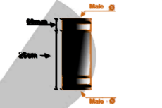 80mm pelletpijp EW rvs ZWART Verbindings-stuk lang 25cm met seal