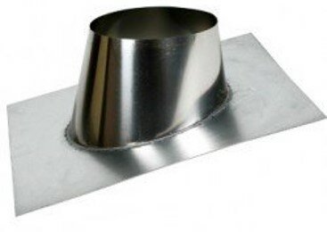 175 mm Plakplaat 30-45 graden, dakdoorvoer aluminium