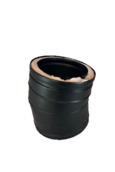 dw 80 30 graden bocht zwart