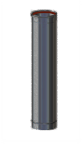 50 cm ew pelletpijp 80 mm zwart