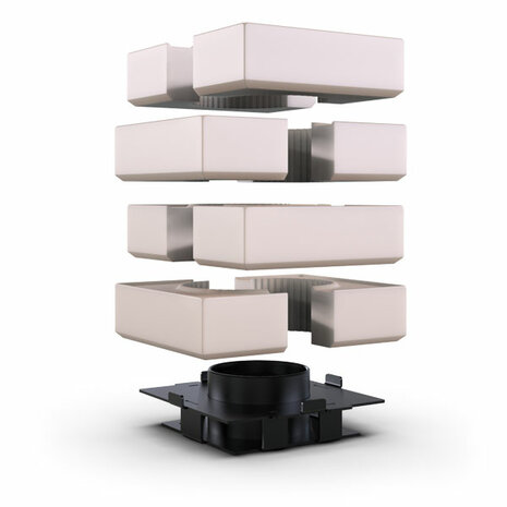Defro Home intra SLIM SM BL inbouwhaard