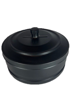 80130 Deksel tbv T-stuk Zwart gecoat