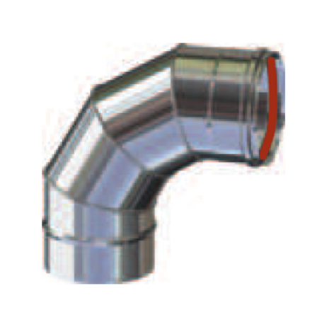 bocht zwart 90 graden pelletpijp 80 mm met seal 3